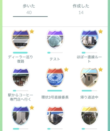 ポケモンGO ルートバッジ