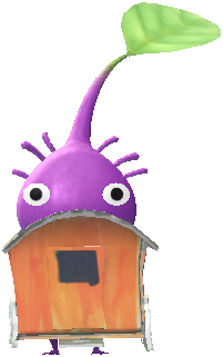ペーパークラフト 紫ピクミン ペーパークラフト 紫ピクミン
