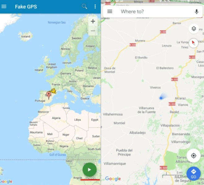 Fake location Android
