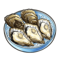 大粒の牡蠣