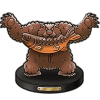 クマのアイヌ彫刻