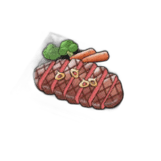 但馬の牛のステーキ