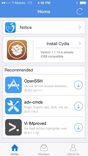 Cydiaをインストール