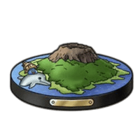 桜島の置物