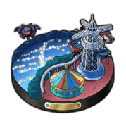 遊園地の夜景
