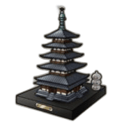 五重の塔の置物