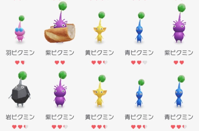 ピクミンブルーム なかよし度