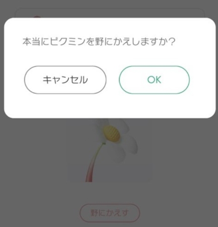 ピクミンブルーム 野に返す