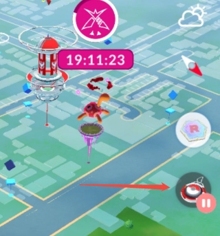 ポケモンGOおでかけキャッチャー 一時停止