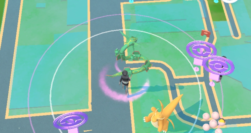 ポケモンGO レックウザ 野生出現