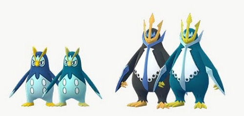 ポッチャマ進化先の色違い