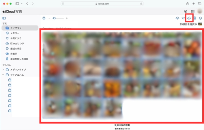 iCloudからの復元