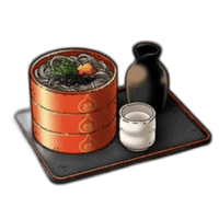三段重ねのそば