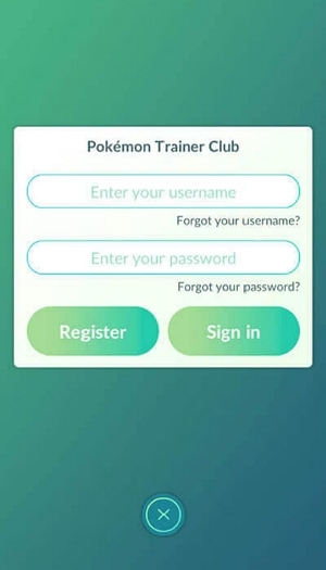PGSharpでPTCアカウントログイン
