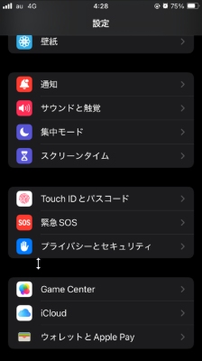 iPhone プライバシーとセキュリティ