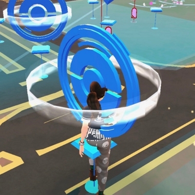 ポケストップを回す